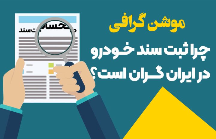 موشن گرافی| هزینه ثبت سند خودرو در دفاتراسناد رسمی کجا می رود؟